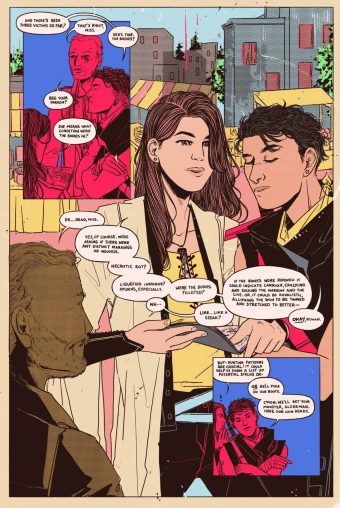 Ser and Rowan question the Alderman who posted the monster hunt bounty.